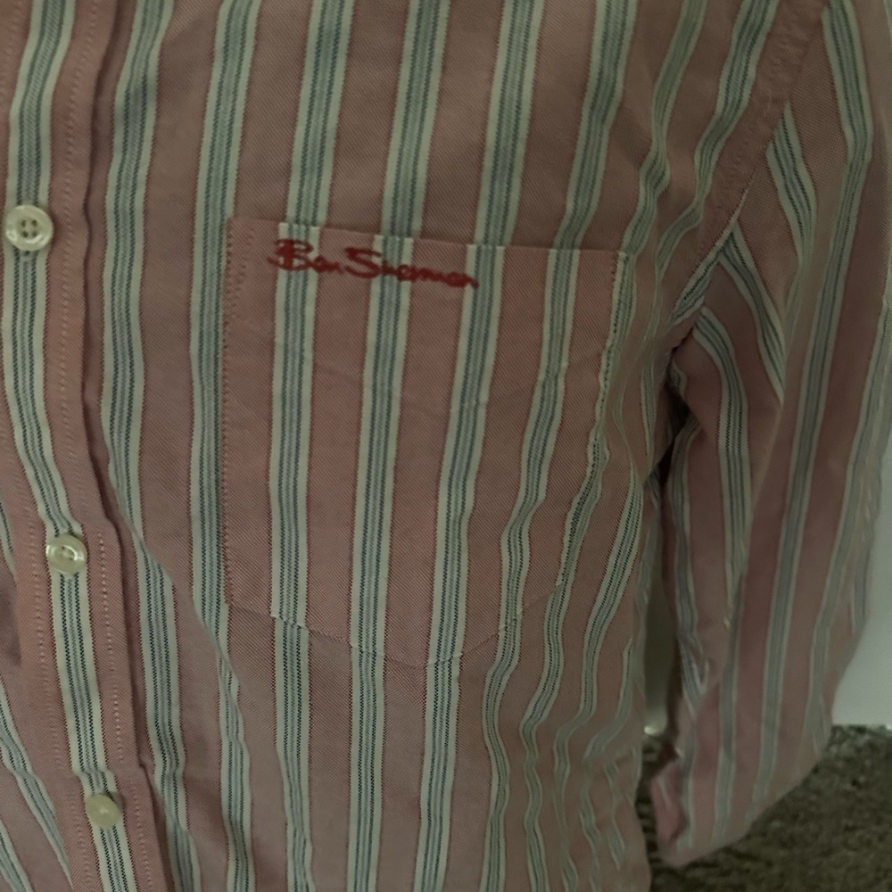 BEN SHERMAN, BUTTON DOWN LONG SLEEVE HERITAGE, CHECK SHIRT, SIZE MEDIUM. - Picture 2 of 9